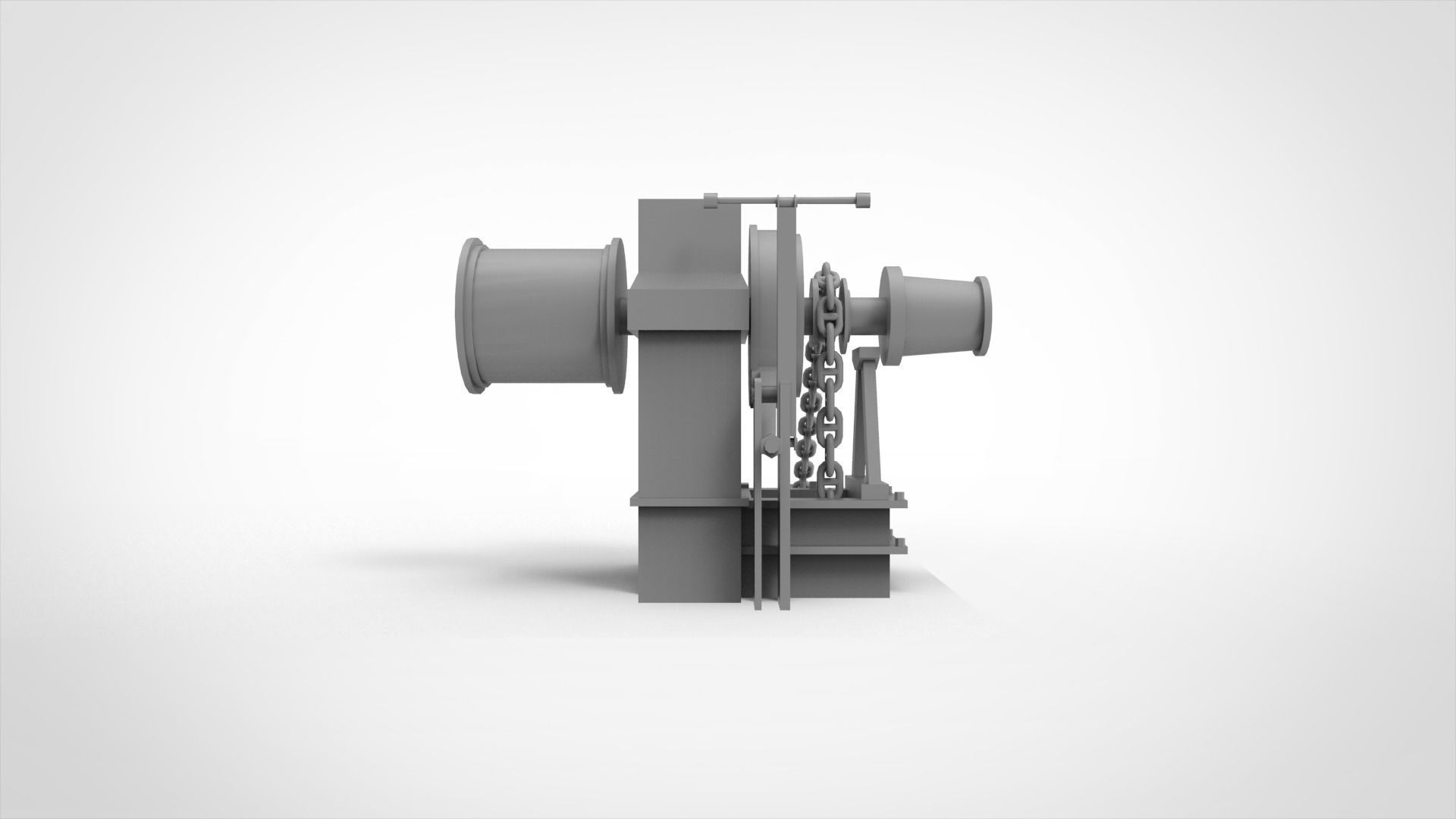 Windlass Anchor Tugboat 3d print 3D model 3D printable | CGTrader