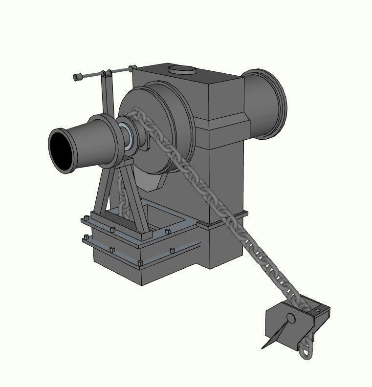 Windlass Anchor Tugboat 3d print 3D model 3D printable | CGTrader
