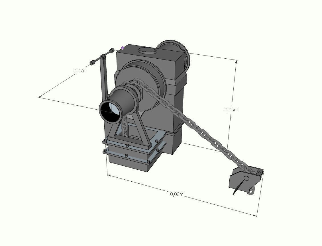Windlass Anchor Tugboat 3d print 3D model 3D printable | CGTrader