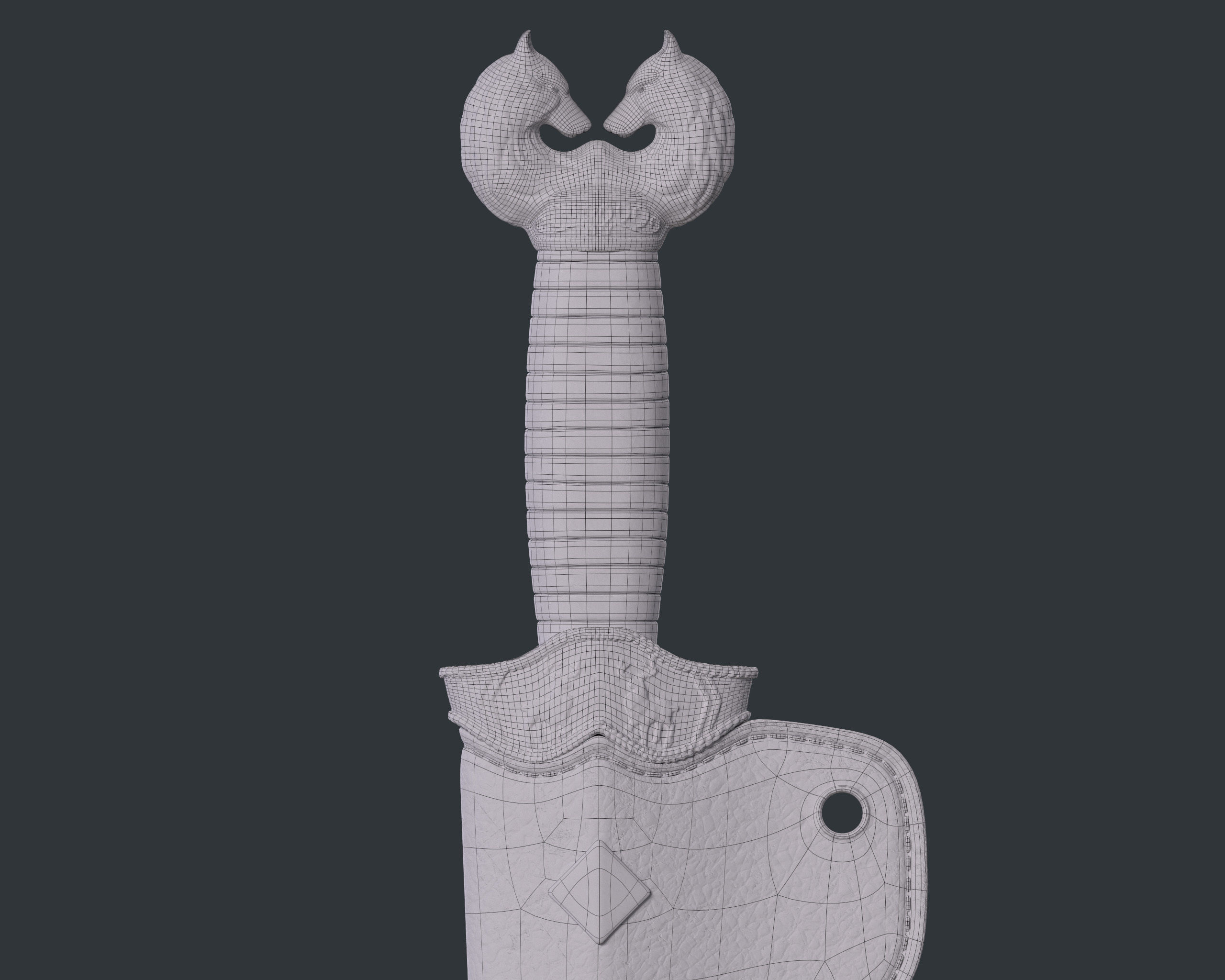 SubD Scythian Sword - 01 3D model_6