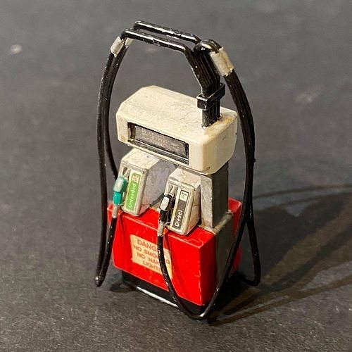GARAGE FUEL PUMP 7MM SCALE O GAUGE MODEL RAILWAY 3D print model