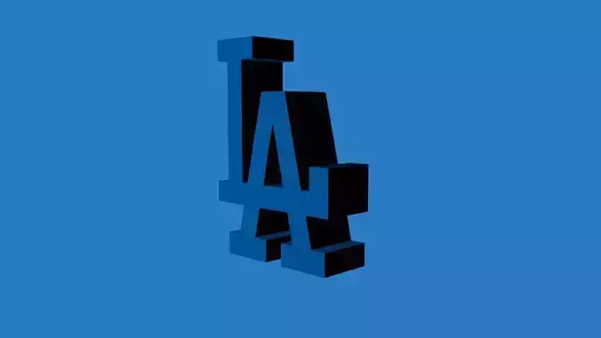 Los Angeles Dodgers Team Logo 3D model