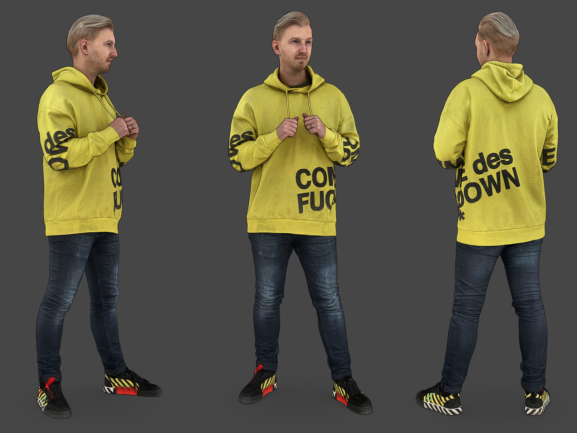 Stylized Man Character 3D model_1