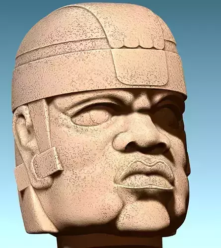 Olmeca Colossal Head CNC ARTCAM ASPIRE