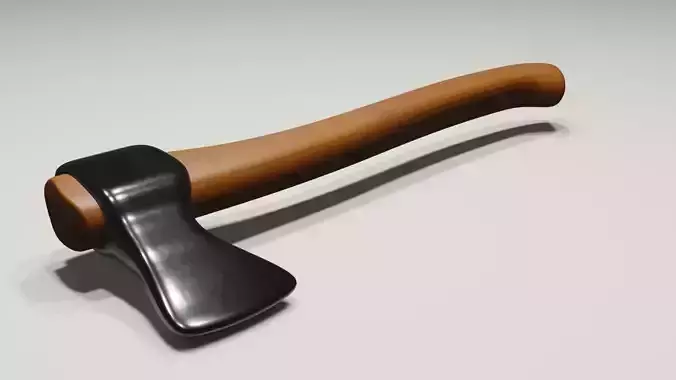 Realistic Wooden Axe