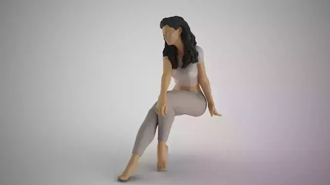 Girl Taking a Short Break