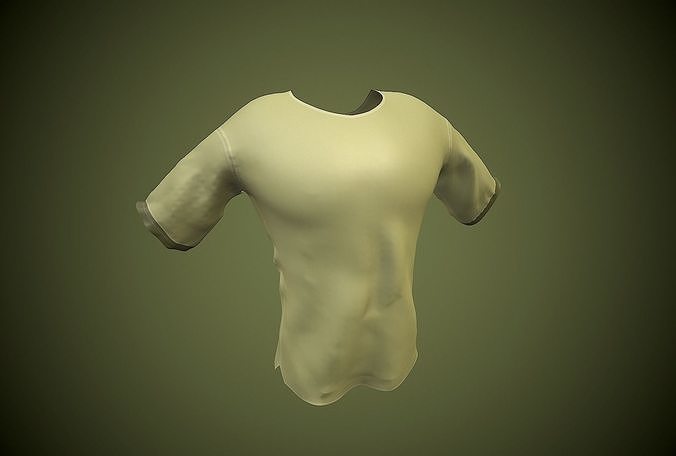 man shirt Low-poly 3D model