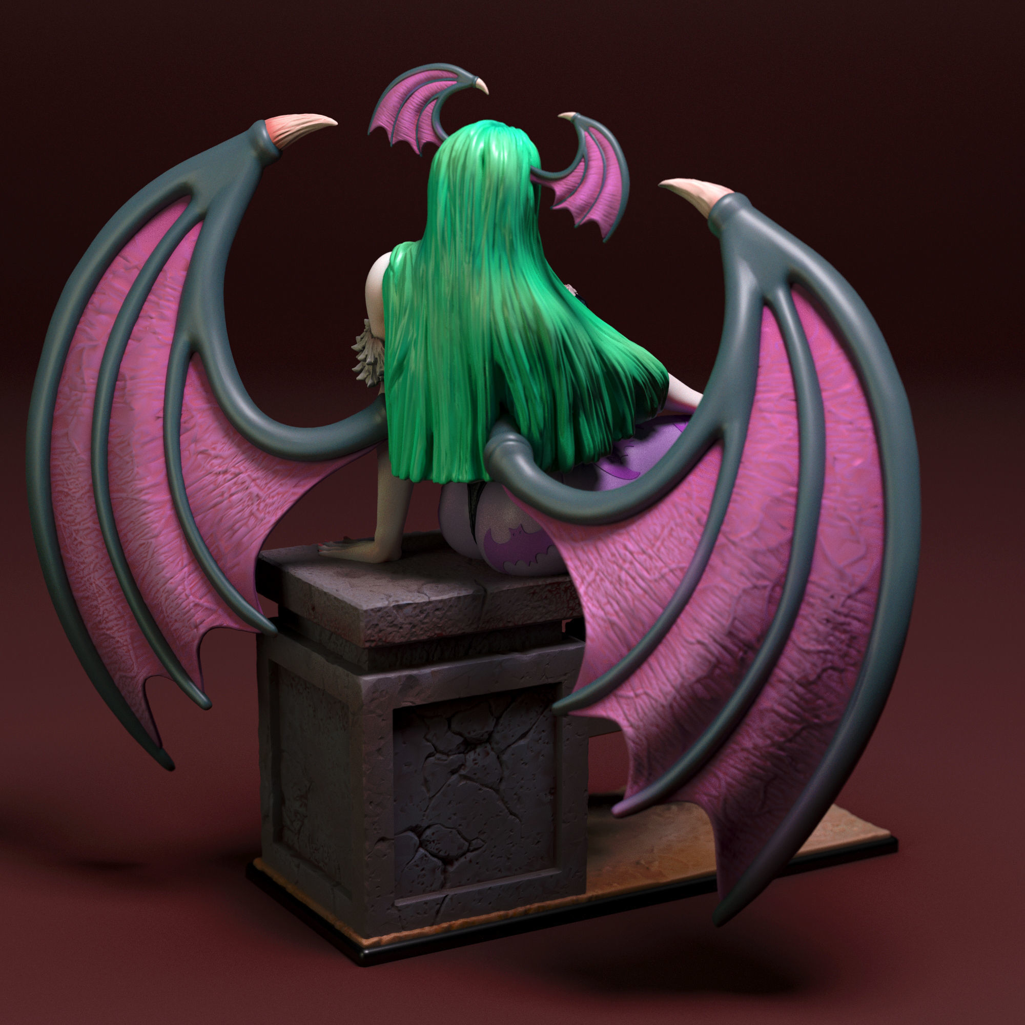 Morrigan Aensland 3D print model_2