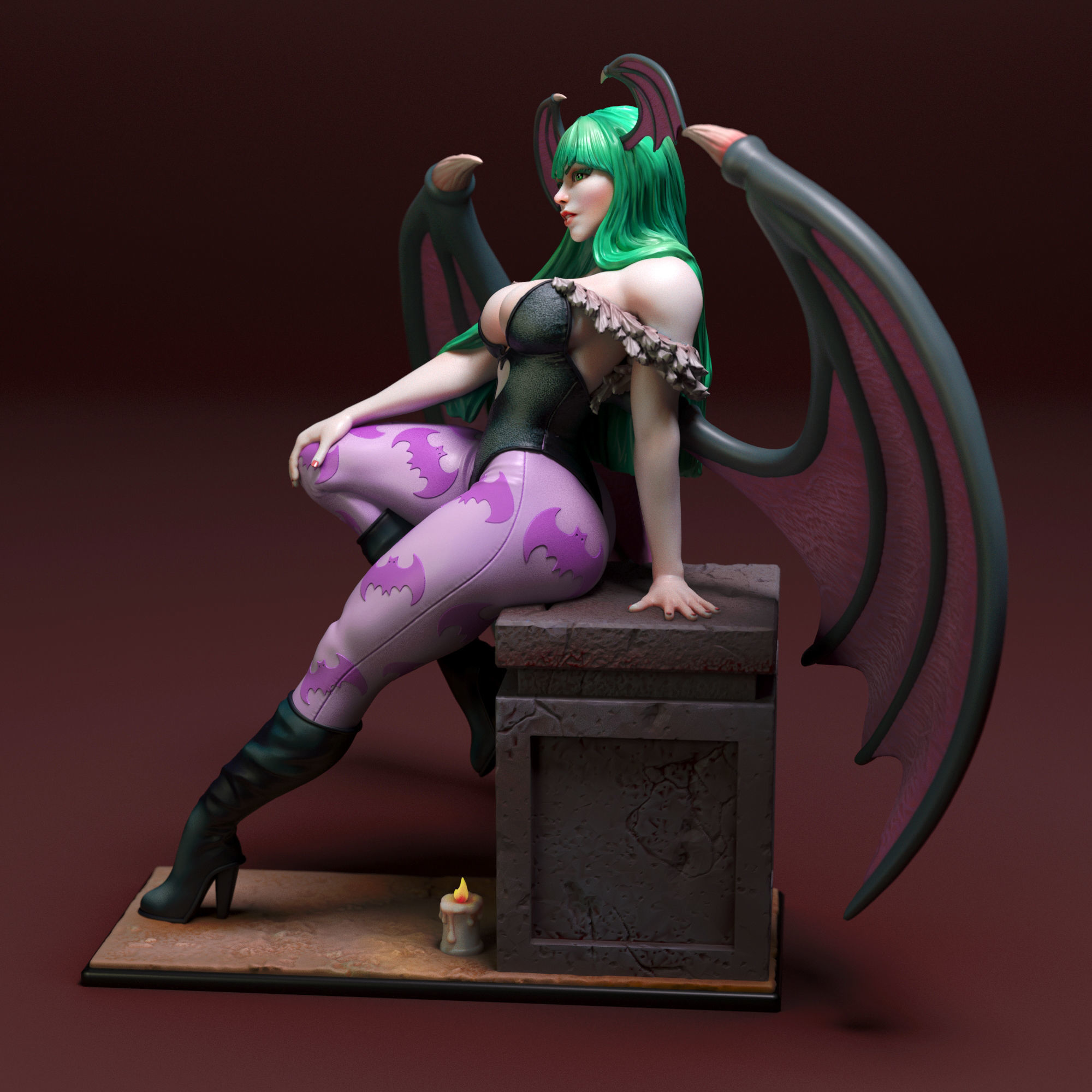 Morrigan Aensland 3D print model_3