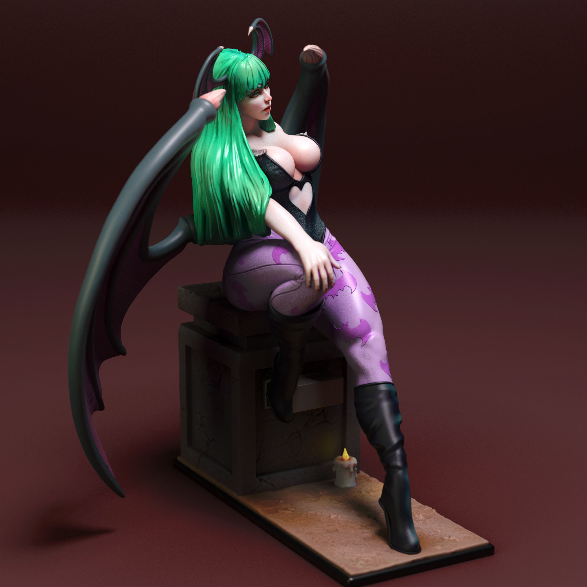 Morrigan Aensland 3D print model_1