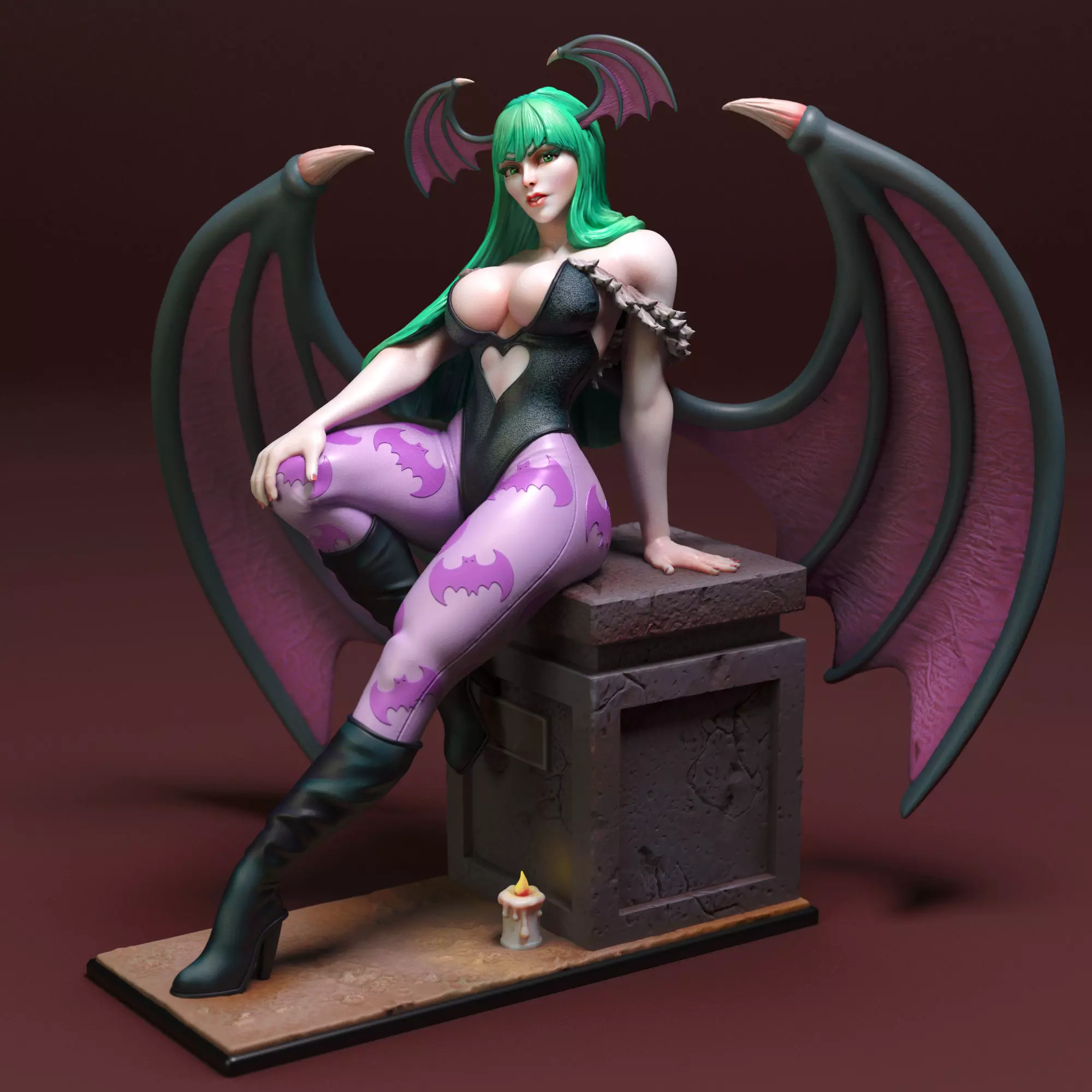 Morrigan Aensland 3D print model_0