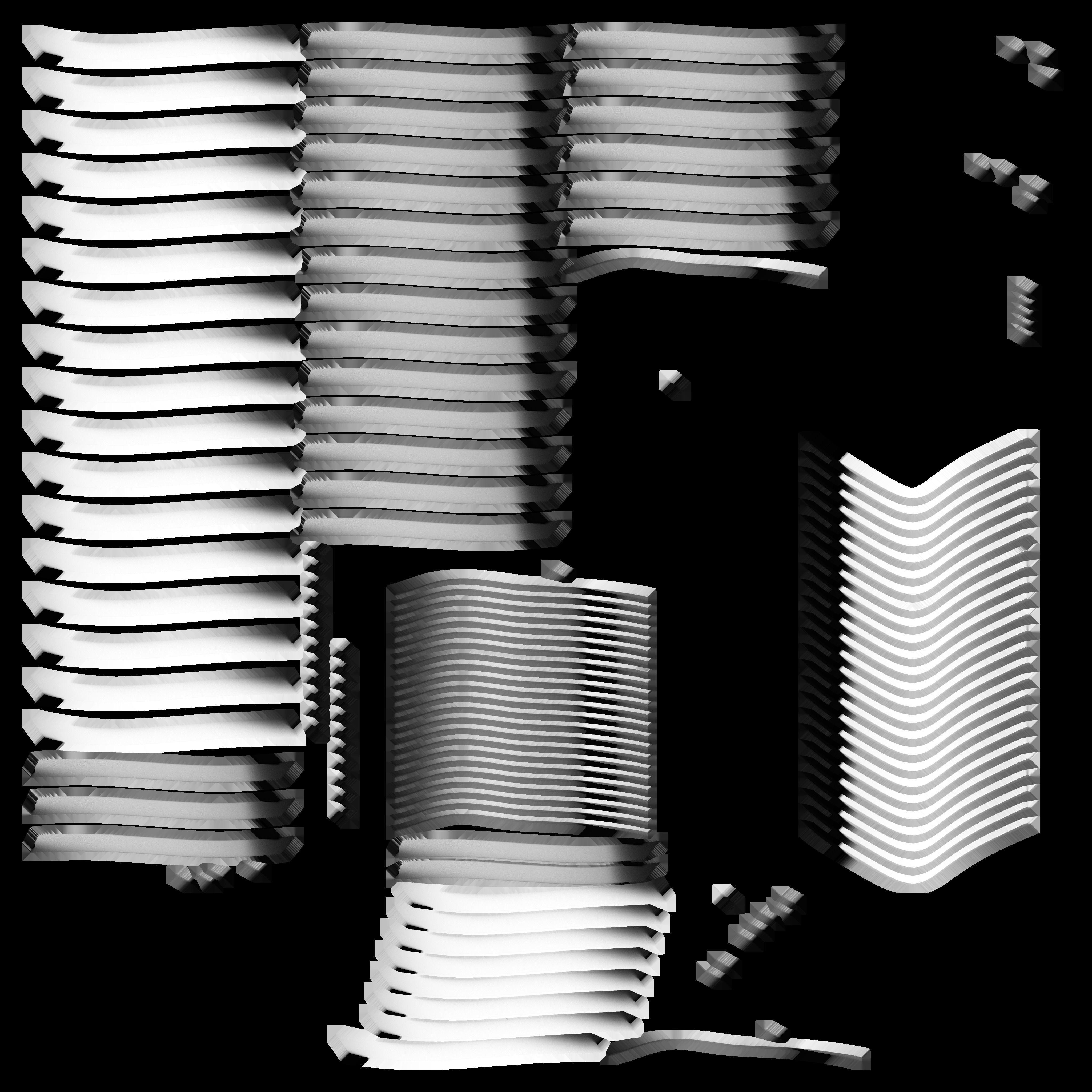 Roof Wind Turbine Low-poly 3D model_9