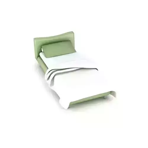 Small Green Bed