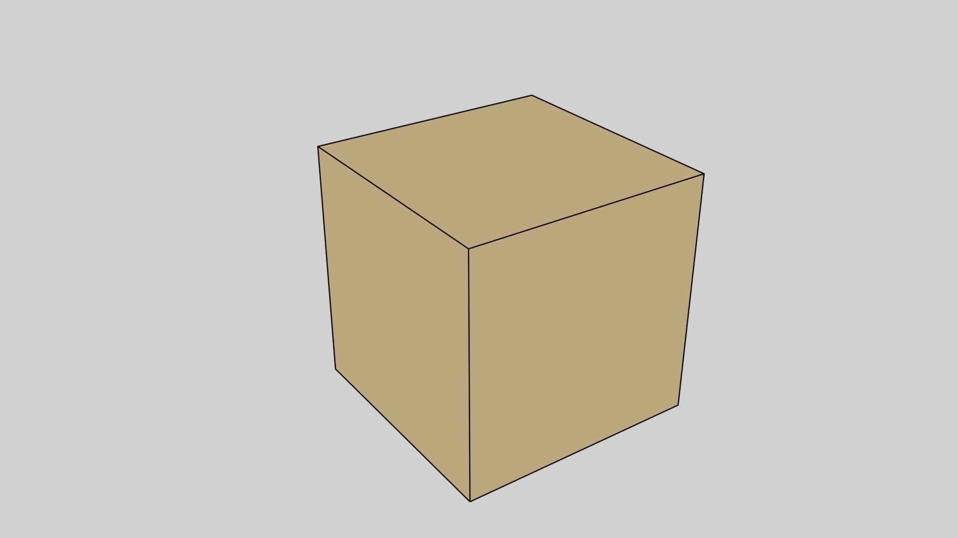 low poly 1 wooden box Low-poly 3D model_5