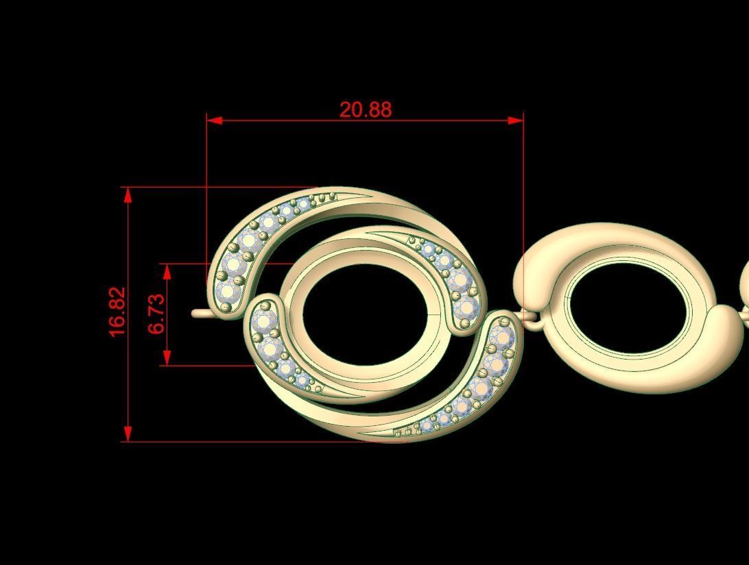 Bracelet 10 3D print model_7