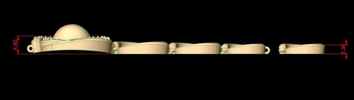 Bracelet 10 3D print model_12