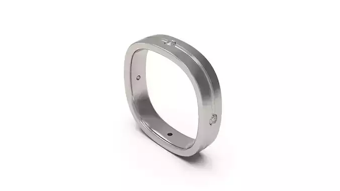 Woman Band Ring 66 3D print model