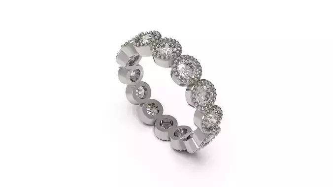 Woman Band Ring 68 3D print model