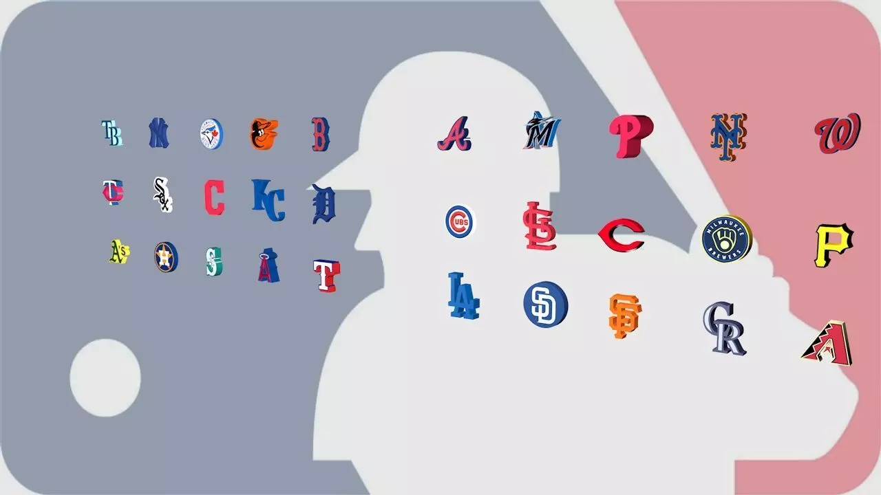 All MLB Team Logos 3D model