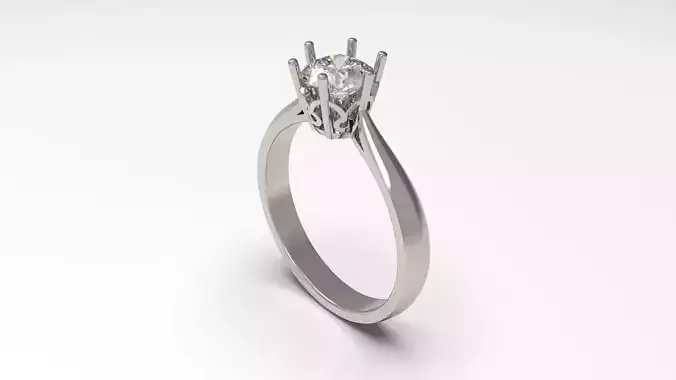 Woman Solitaire Ring 75