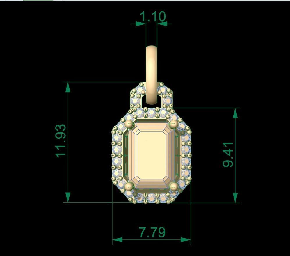 Pendant 40 3D print model_7