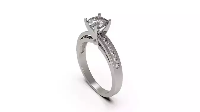 Woman Solitaire Ring 80