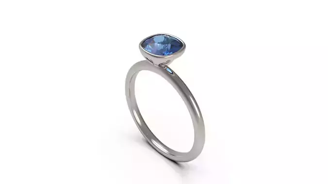 Woman Solitaire Ring 81