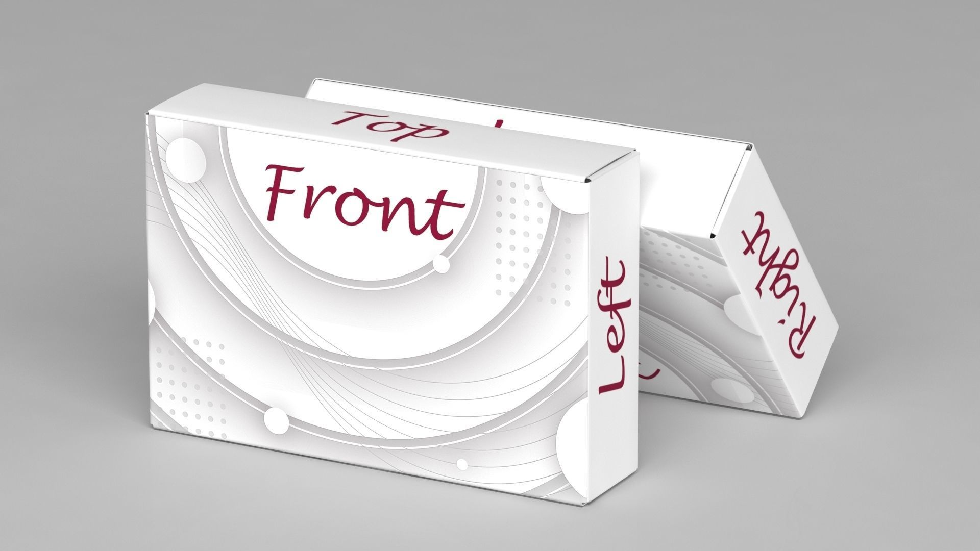 3ds 3d box kutu medicine box chest mockup package 3D model_1