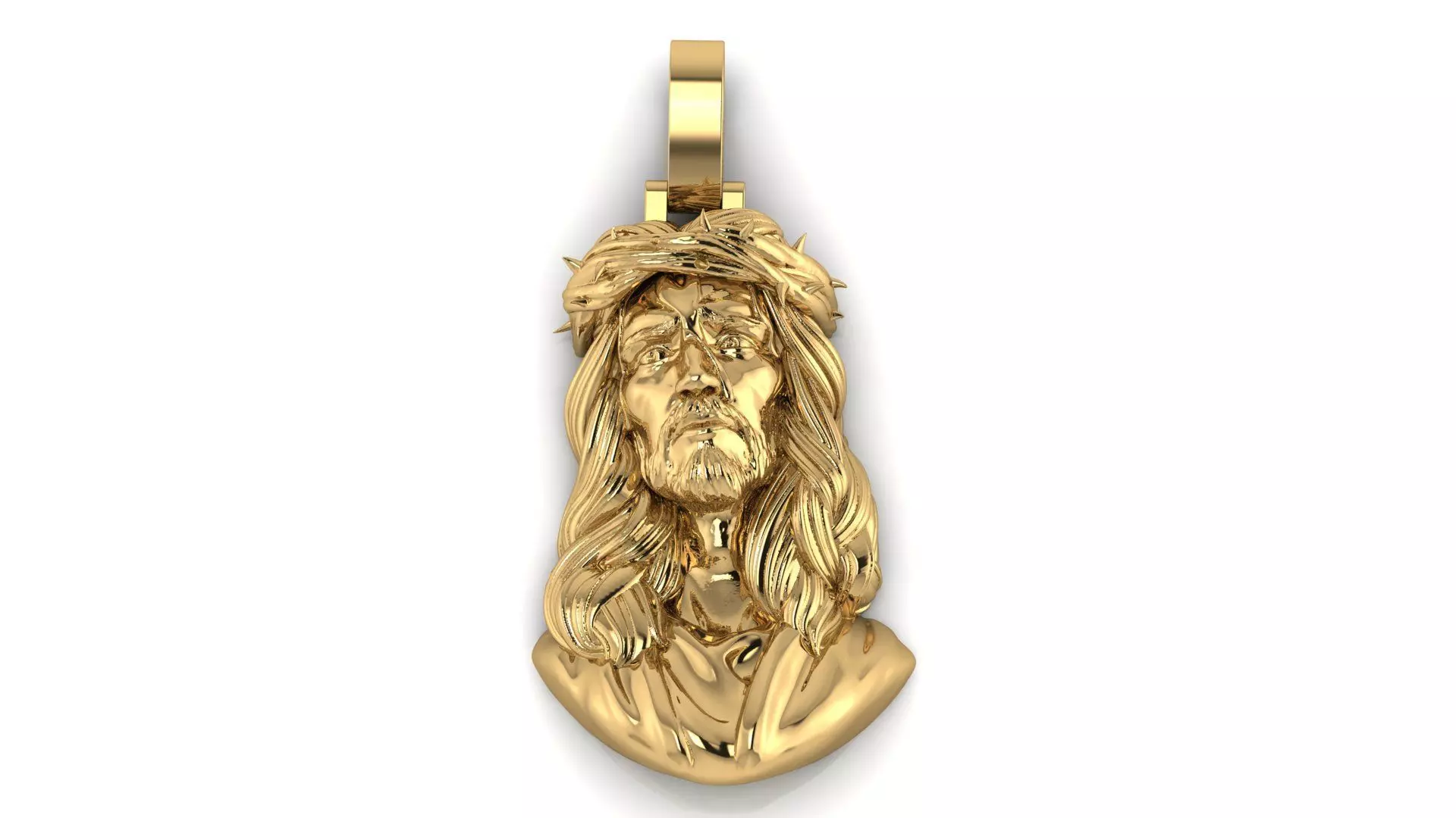 JESUS PENDANT  3D print model_0
