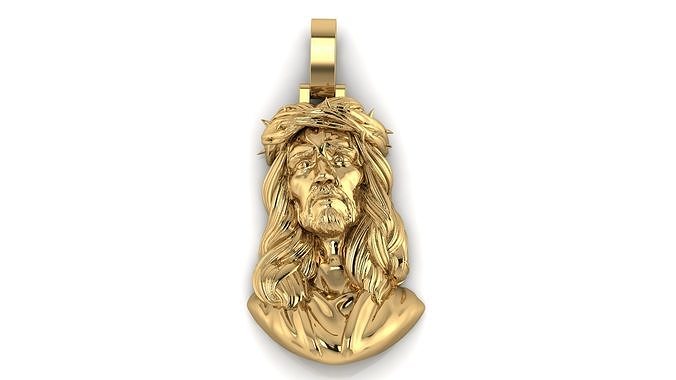 JESUS PENDANT  3D print model