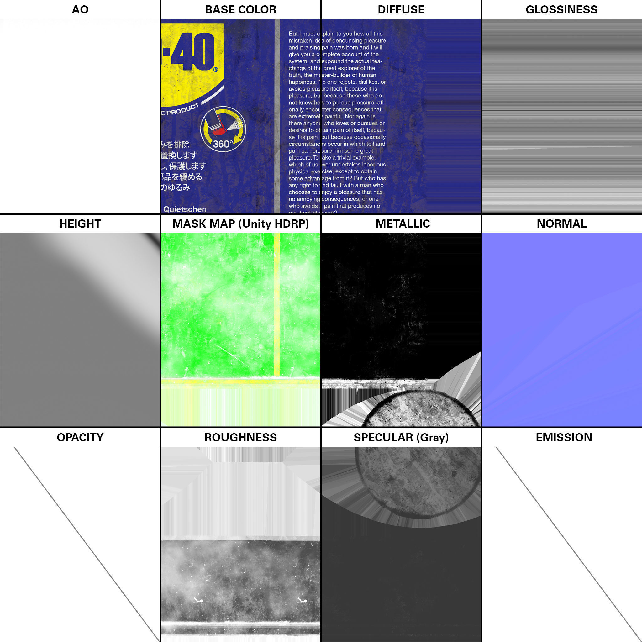 spray cans Low-poly 3D model_8