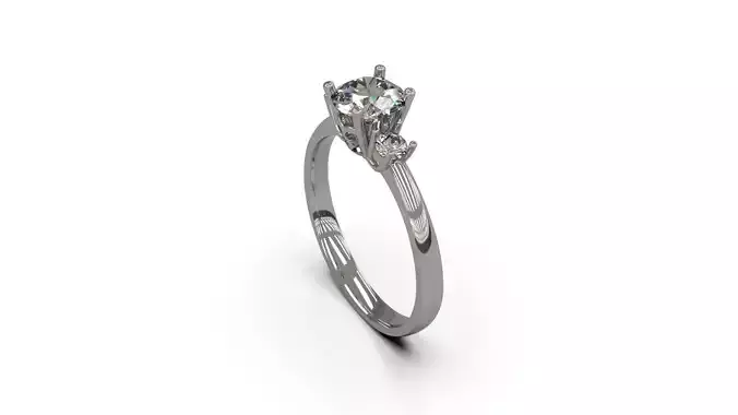 Woman Solitaire Ring 89
