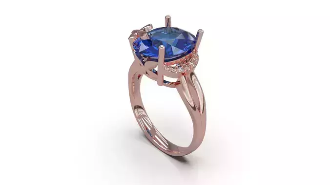 Woman Solitaire Ring 90