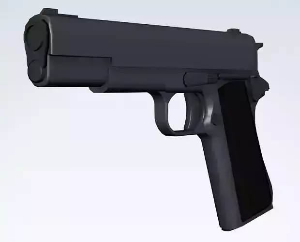 Colt 1911 Low Poly model