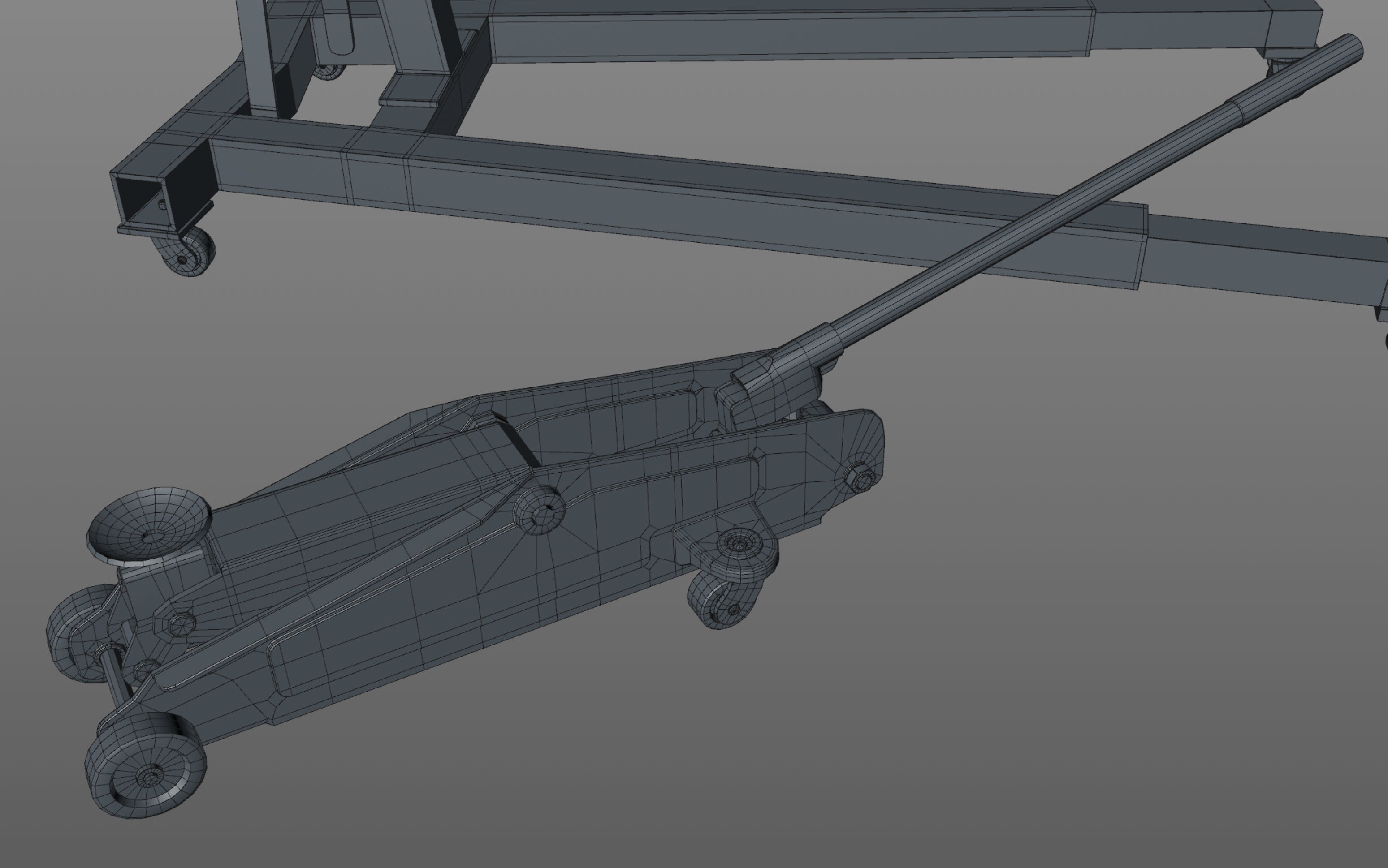 Garage Equipment Low-poly 3D model_13