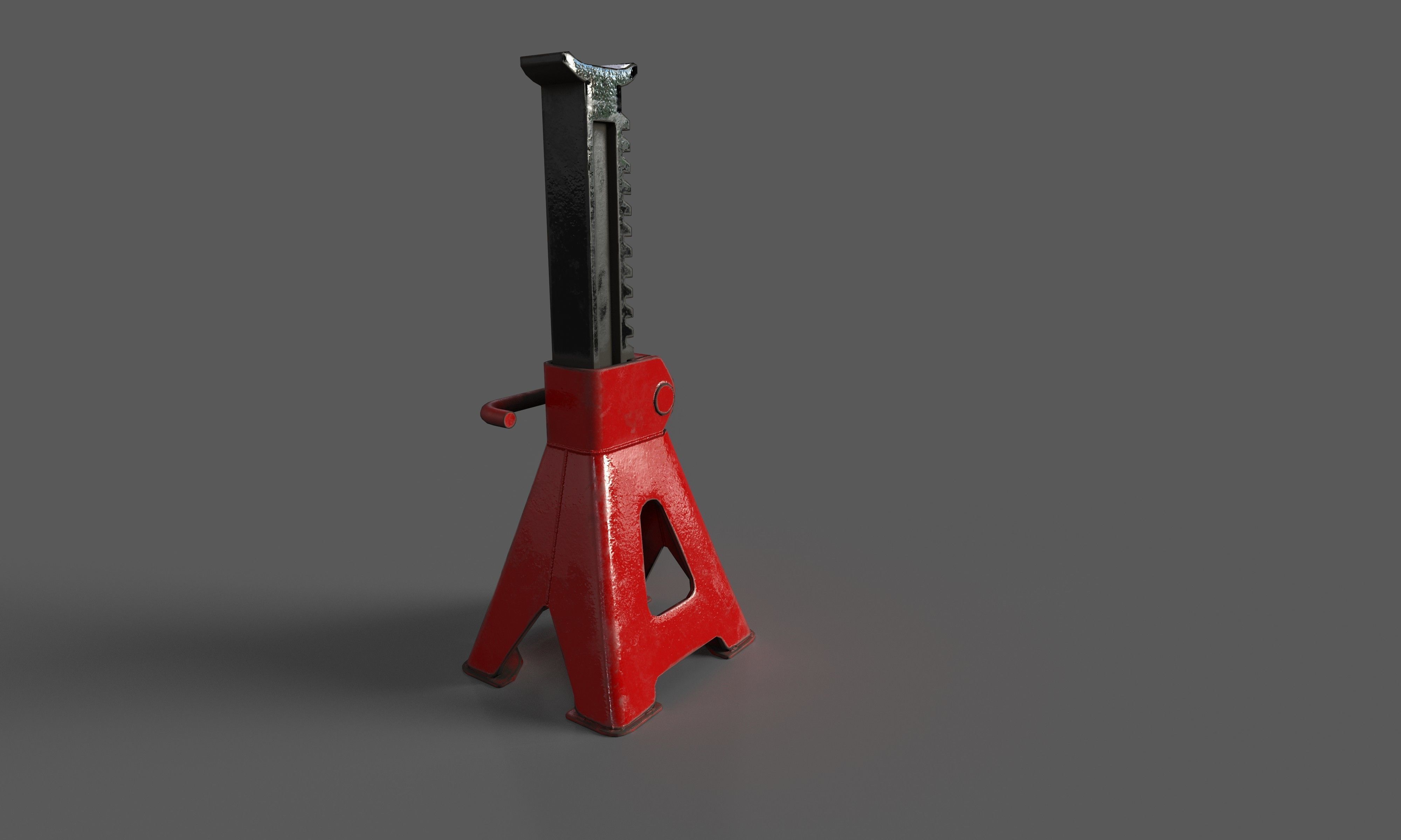 Garage Equipment Low-poly 3D model_7