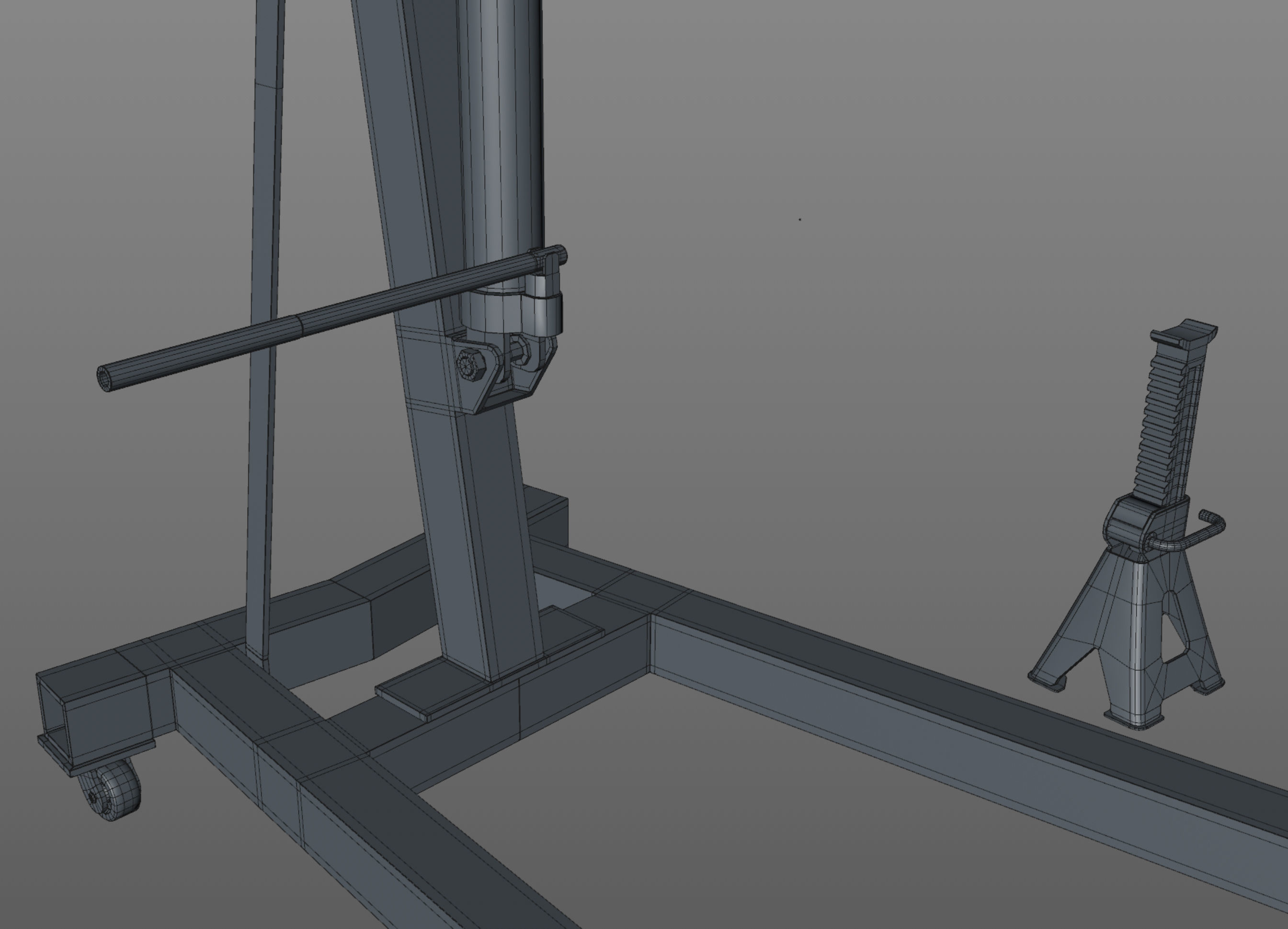 Garage Equipment Low-poly 3D model_14