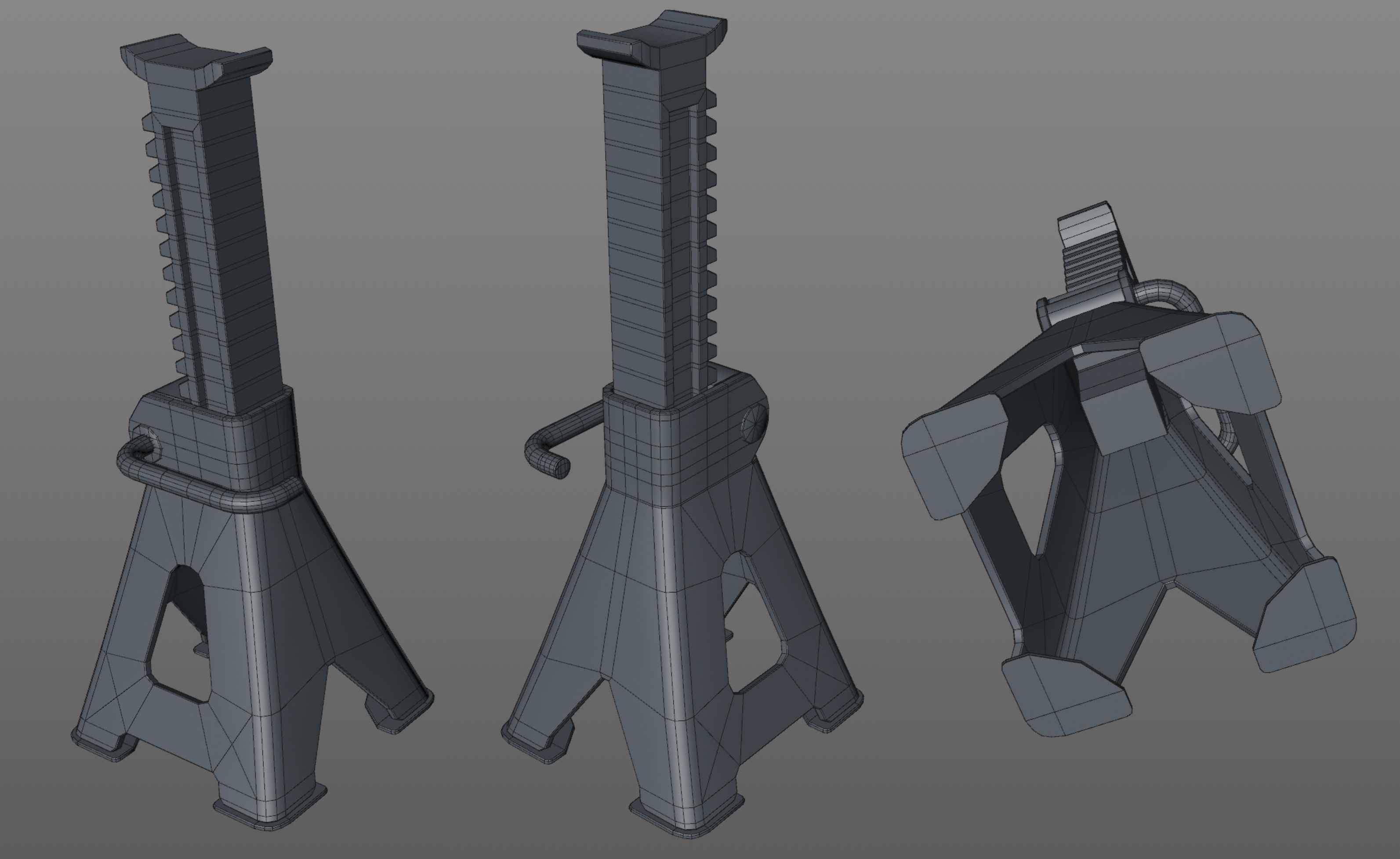 Garage Equipment Low-poly 3D model_15