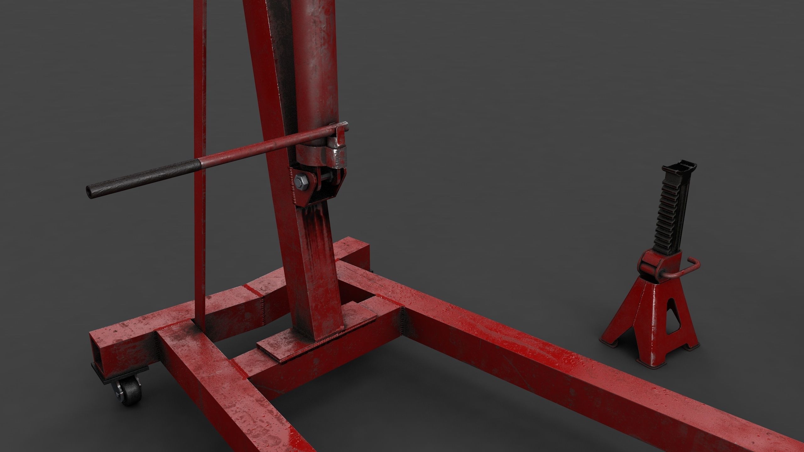 Garage Equipment Low-poly 3D model_5