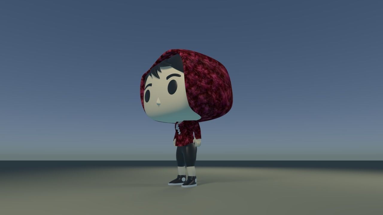 DIY Custom Pop Girl Hoodie Pants 3D Print Customizable 3D print model_7