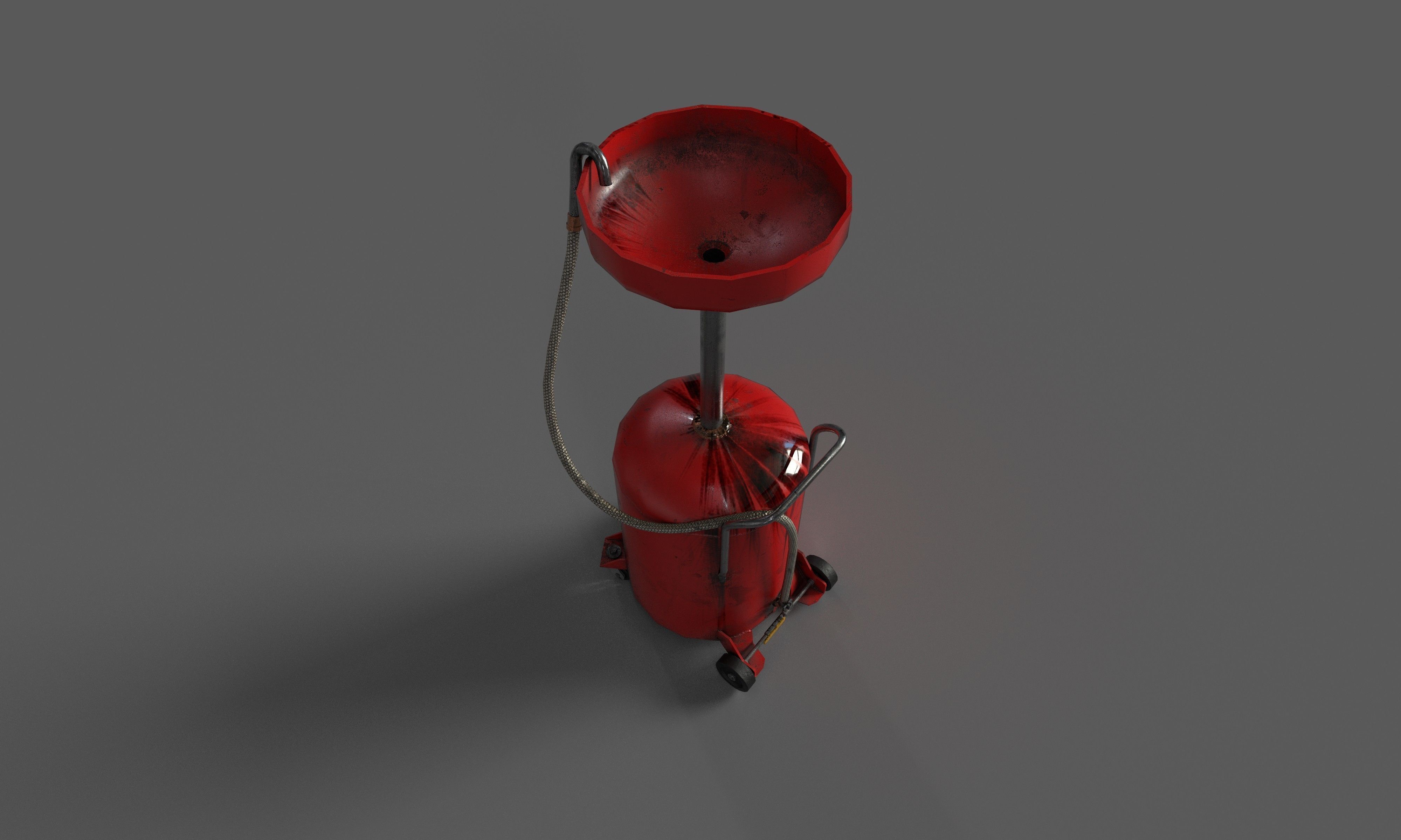 Oil drain Low-poly 3D model_1