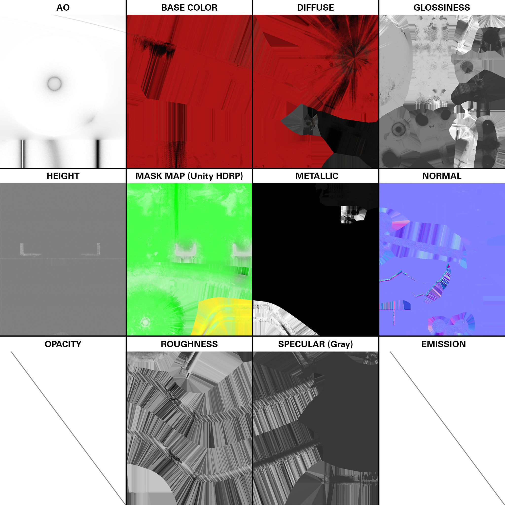 Oil drain Low-poly 3D model_8