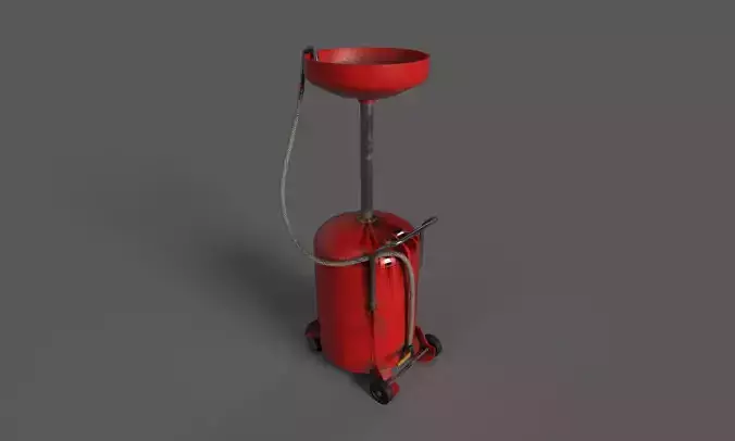 Oil drain Low-poly 3D model