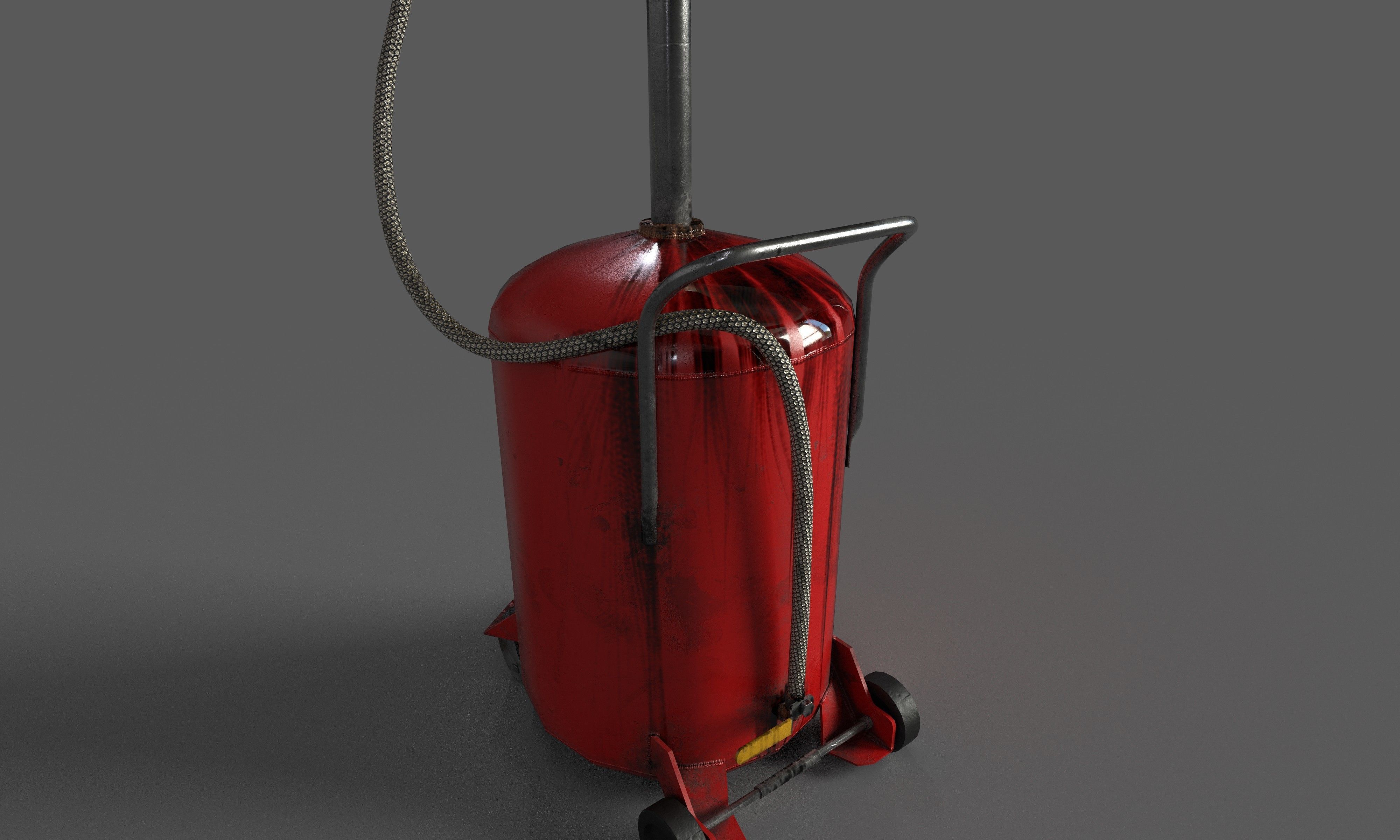 Oil drain Low-poly 3D model_5