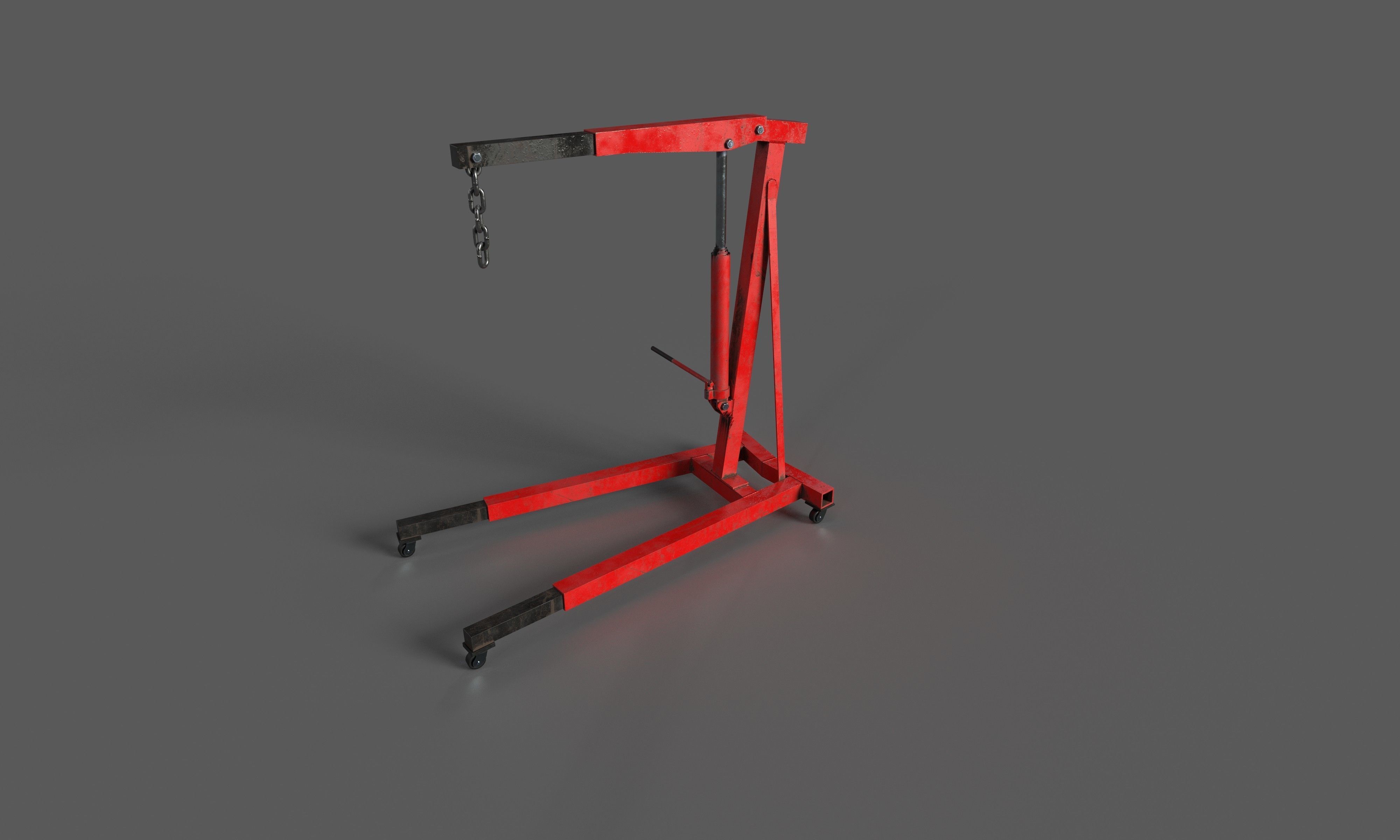 Engine Lift Low-poly 3D model_3