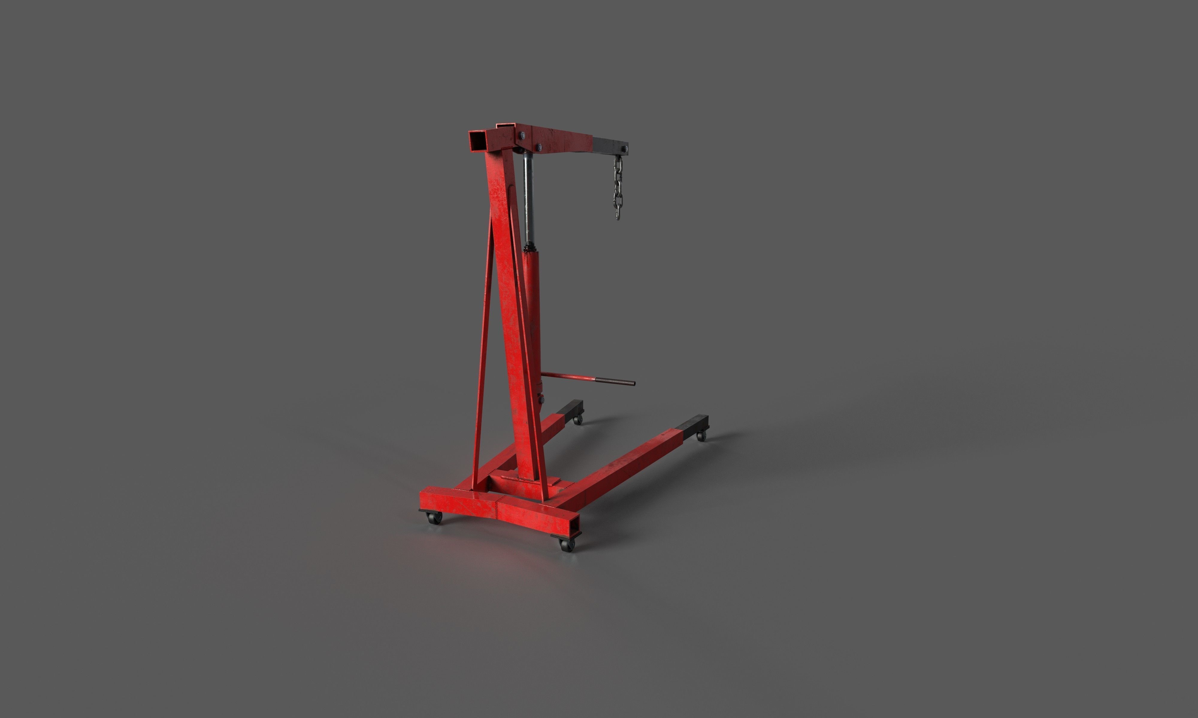 Engine Lift Low-poly 3D model_5