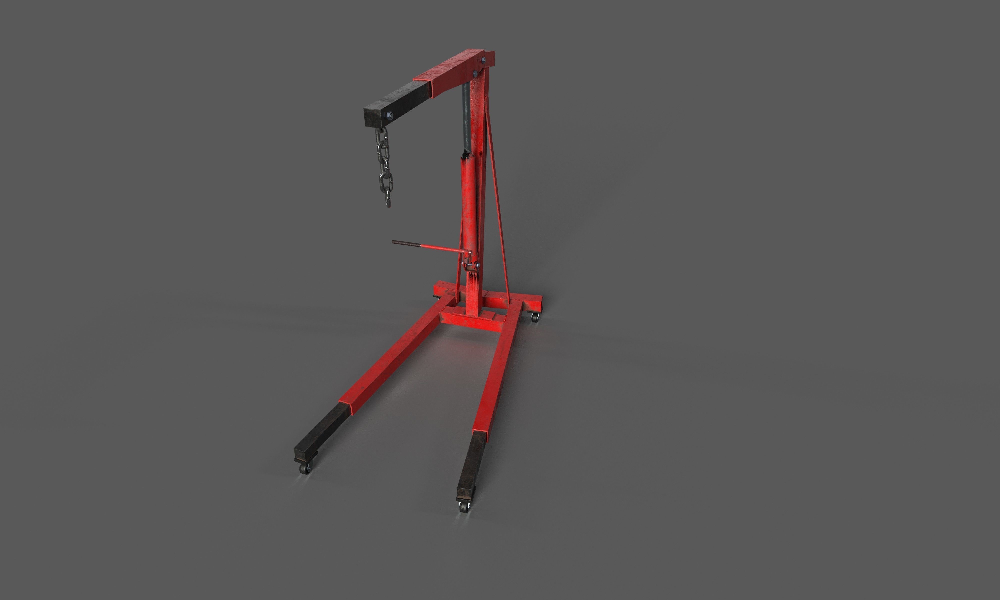 Engine Lift Low-poly 3D model_2