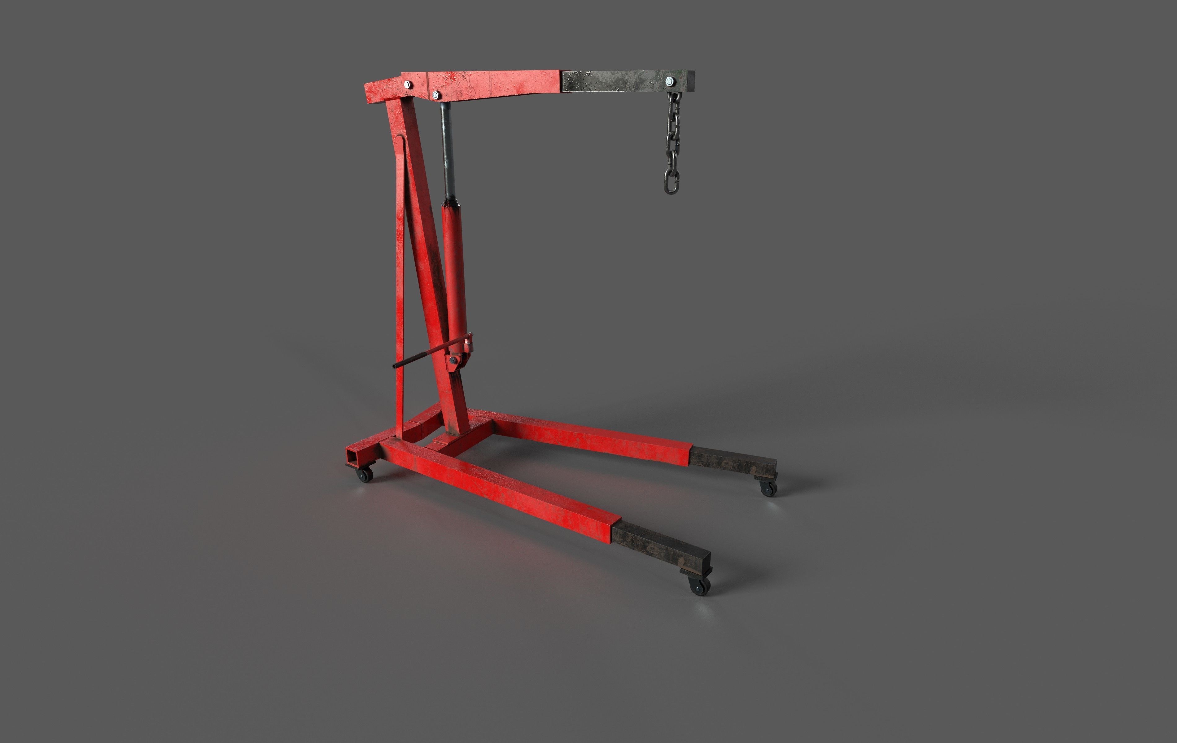 Engine Lift Low-poly 3D model_1