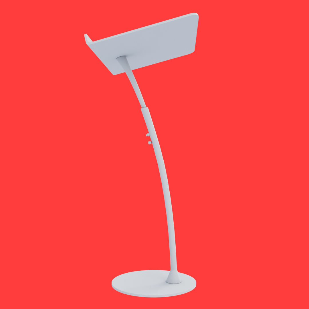 Black Adjustable Pulpit Low-poly 3D model_21