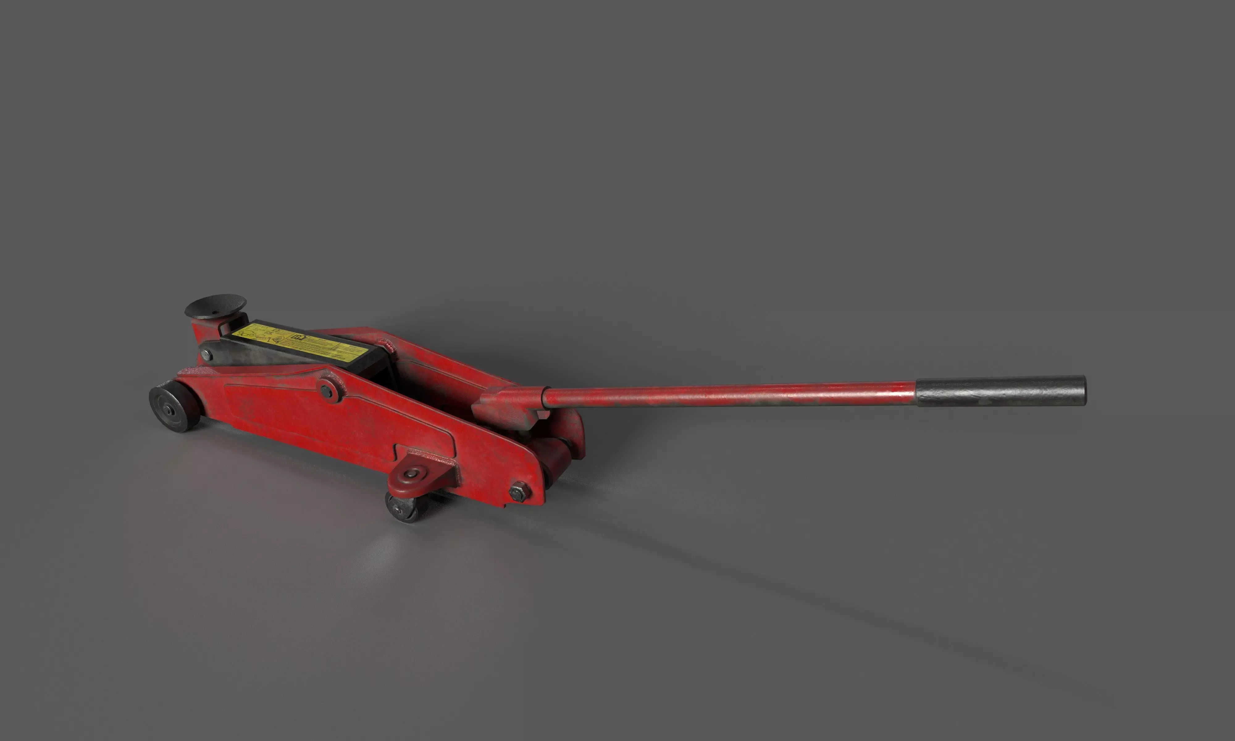 car jack lift Low-poly 3D model_0